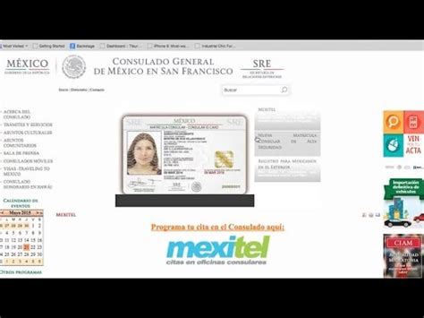 Cómo hacer una cita en el Consulado de México .